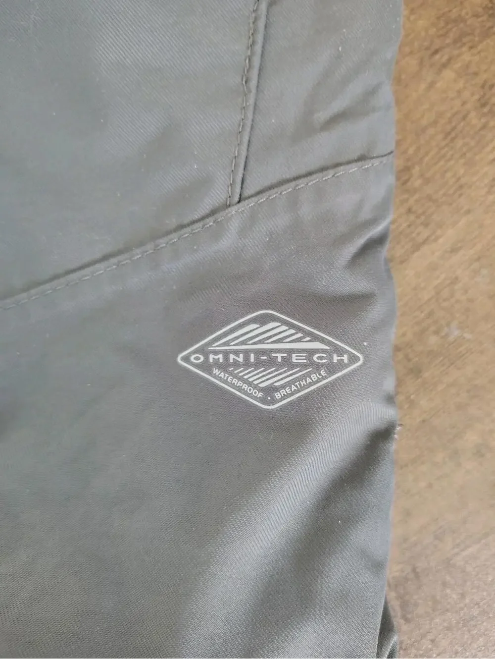 Columbia 12 M Blue Gray Snow Bibs Pants Omni Tech Waterproof Breathable Adjustab